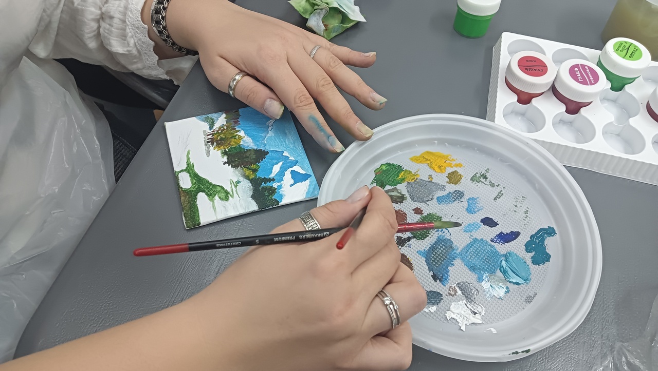 Мастер-класс «Зимняя миниатюра» в галерее пейзажей Гречишкина