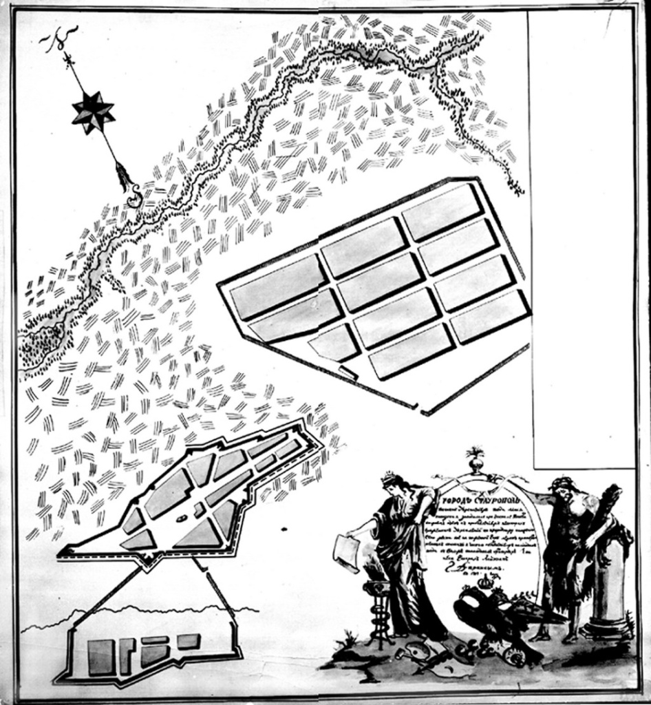 Ставропольская станица Хоперского полка на плане Ставрополя 1787 г. Из фондов Ставропольского музея-заповедника.jpg