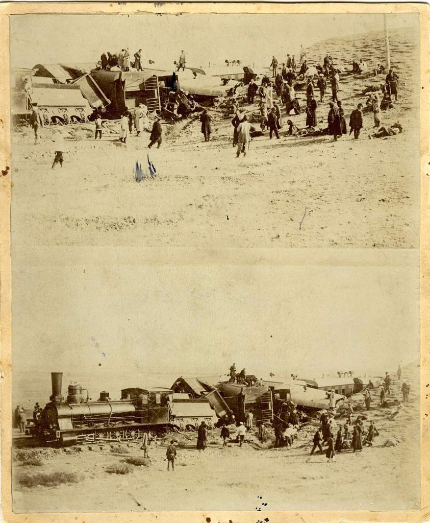 05 Авария на железной дороге фото начала XX в. Из фондов Ставропольского музея-заповедника.JPG