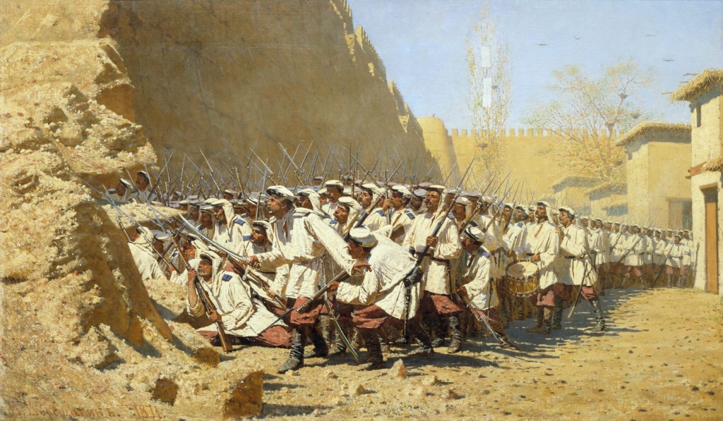 3. В.В. Верещагин У крепостной стены. 1871 г..jpg