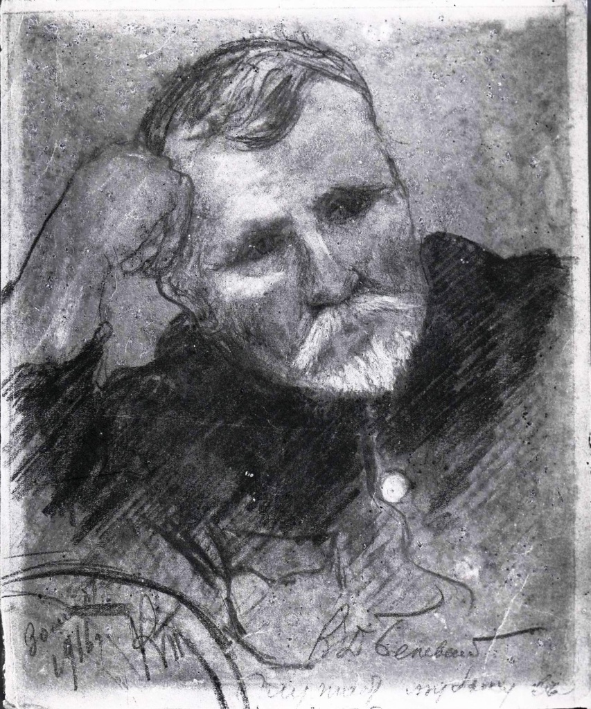02_Негатив на стекле. В.Д. Беневский слушает музыку.1916 г..JPG